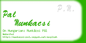 pal munkacsi business card
