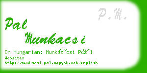 pal munkacsi business card